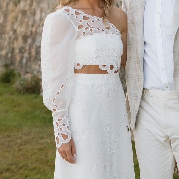 Ba&Sh Set - Vesper Top & Vadja Eyelet Maxi Skirt - Picture 4 of 8